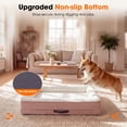 thumbnail image 5 of Orthopedic Dog Bed Large Waterproof Pet Sofa Bed Four-Sided Bolster Cushion Dog Couch with Removable Washable Cover,Pink, 5 of 10