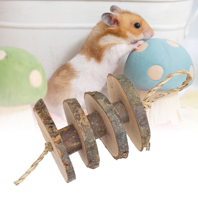 Pet Chewing Sticks, Non- Bunny Chew Toys Teeth Care Molar Toy For Teeth Grinding Water Straw Rope Short Type,Steel Wire Rope Short Type