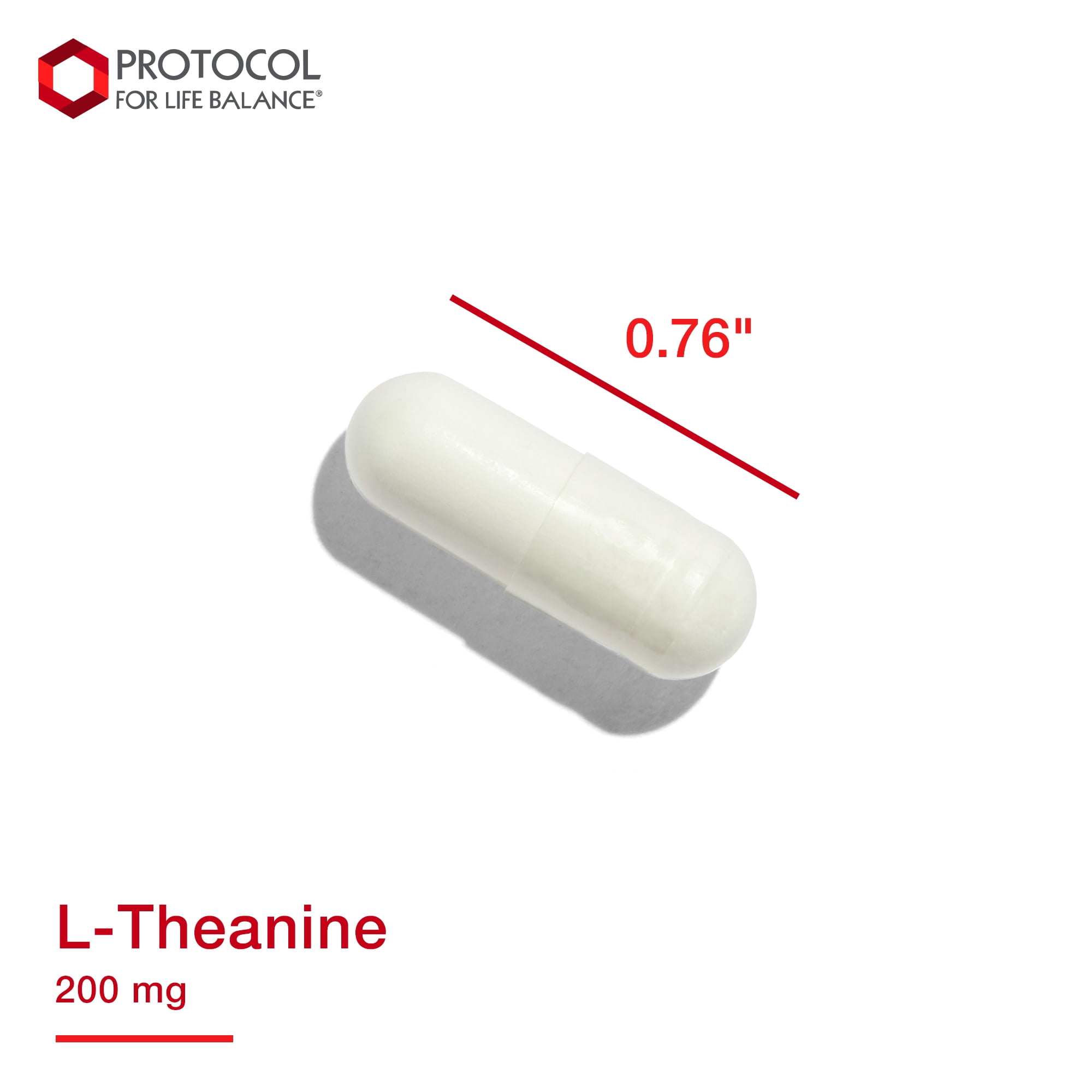 Protocol for Life Balance L-Theanine 200 mg - Non Drowsy - 60 Veg Caps