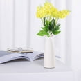 thumbnail image 4 of Langgg 4pcs 5-head Artificial Flower Simulation Floral Decor Home Table Centerpiece Wedding artificial Flower, Yellow, 4 of 8