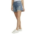 thumbnail image 2 of Numero Juniors' Distress Raw-Hem Shorts Blue Wash Size 30, 2 of 3