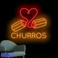 thumbnail image 2 of Handmadetneonsign Churros Neon Sign, Churros Led Sign, Spain Churros Led Light, Churros Spanish Food Store Wall Art, Bakery Store Wall Decor 100645, 2 of 5
