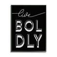 thumbnail image 2 of Stupell Industries Live Boldly Text Unique Pop Typography Black White Gray Framed by Daphne Polselli, 2 of 5
