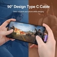 thumbnail image 7 of USB C Cable,USB a to USB C Cable 6ft 3Pack FiveBox Nylon Braided Right Angle Fast USB C Charging Cord Type C Charger Cord for Samsung,Black Purple, 7 of 7