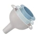 thumbnail image 3 of Direct Funnel Kitchen Juego de embudo multifuncional 4 en 1 Embudo de 3 piezas con asa y colador extraíble Embudo de relleno de plástico 60/80/100 mm Apto para lavavajillas, 3 of 7