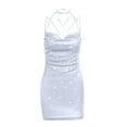 thumbnail image 3 of Gspmoly Robe pour Femme, Robe à Paillettes Dégradées de Printemps et d'Été pour Femme avec Bretelles, Jupe Courte et Jupe, Robes de Cocktail jusqu'à 60 % de Rabais, 3 of 4
