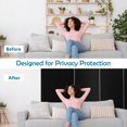 thumbnail image 6 of 6-Panel Folding Room Divider 6FT Rolling Privacy Screen w/ Lockable Wheels Black For Daily Life, 6 of 10