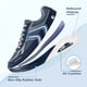 thumbnail image 5 of Fitville zapatos Extra anchos para caminar para hombres, zapatos deportivos acolchados anchos para pies hinchados, pies planos, arco de ajuste, alivia el dolor de talón, 5 of 5