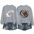 thumbnail image 4 of LIZUOJUN Game Day Crewneck Sweatshirt for Women Oversized Pullover Football Heart Graphic Long Sleeve Casual Tops Fall Winter 2026 Relaxed Fit Trendy 2XL, 4 of 8