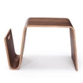 thumbnail image 5 of JERFIT Modern End Table with Magazine Rack, Walnut Finish Side Table for Living Room, Sofa Couch Accent Table with Open Shelf, No Assembly Required, 5 of 5