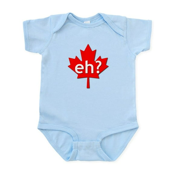 CafePress - Canadian Eh? Infant Bodysuit - Baby Light Bodysuit, Size Newborn - 24 Months