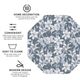 thumbnail image 4 of Pofeuu Lilies Flowers Print Leather Coasters Set of 6, Round Cups Mugs Mat Pad for Home Kitchen Heat Resistant Drink Coasters,Octagon, 4 of 7