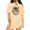 Apricot, variant on Women's Mellow Heart Open Sea Giant Whale Sunset Vessel Godly Assurance Spiritual Print Graphic Short Sleeve Crewneck white Tops