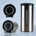 thumbnail image 4 of WiseWater Large Capacity Touchless Automatic Soap Dispenser for Bathroom, Wall Mount Hand Soap Dispenser with Motion Sensor, Commercial Soap Dispenser, Stainless Steel, 24oz/700ml, Silver, 1pcs, 4 of 6