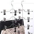 thumbnail image 3 of Skirt Hanger 4 Tier Pants Holder Clip Steel Adjustable Space Saving Trousers Hanging Rack, 3 of 9