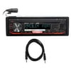 JVC KD-X260BT Car Digital Media Bluetooth Receiver iphone/Android/USB+Cable