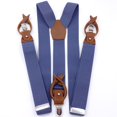 thumbnail image 4 of Leather Clip And Button Suspenders For Men, Y-Back Style For Formal Outfits, 4 of 8