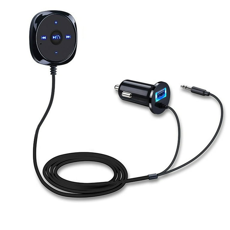 Bluetooth 3.0 Aux Wireless Car Kit Music Receiver Adapter Handsfree LED Car  AUX Speaker with USB Car Charger 
