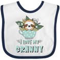thumbnail image 3 of Inktastic Teacup Raccoon I Love My Granny Boys or Girls Baby Bib, 3 of 4