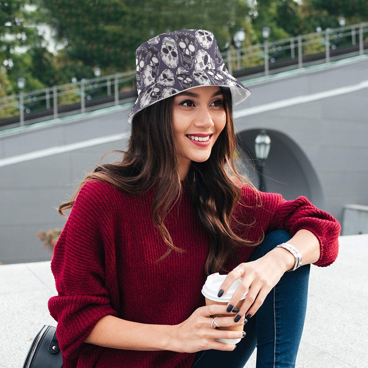 Skulls Travel Sun Hat Cap Hat | Walmart 