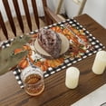 thumbnail image 5 of Smile Buffalo Check Plaid Fall Table Placemats 12 x 18 Set of 6, Harvest Thanksgiving Pumpkins Mushrooms Birdhouse Maple Leaves, 5 of 7