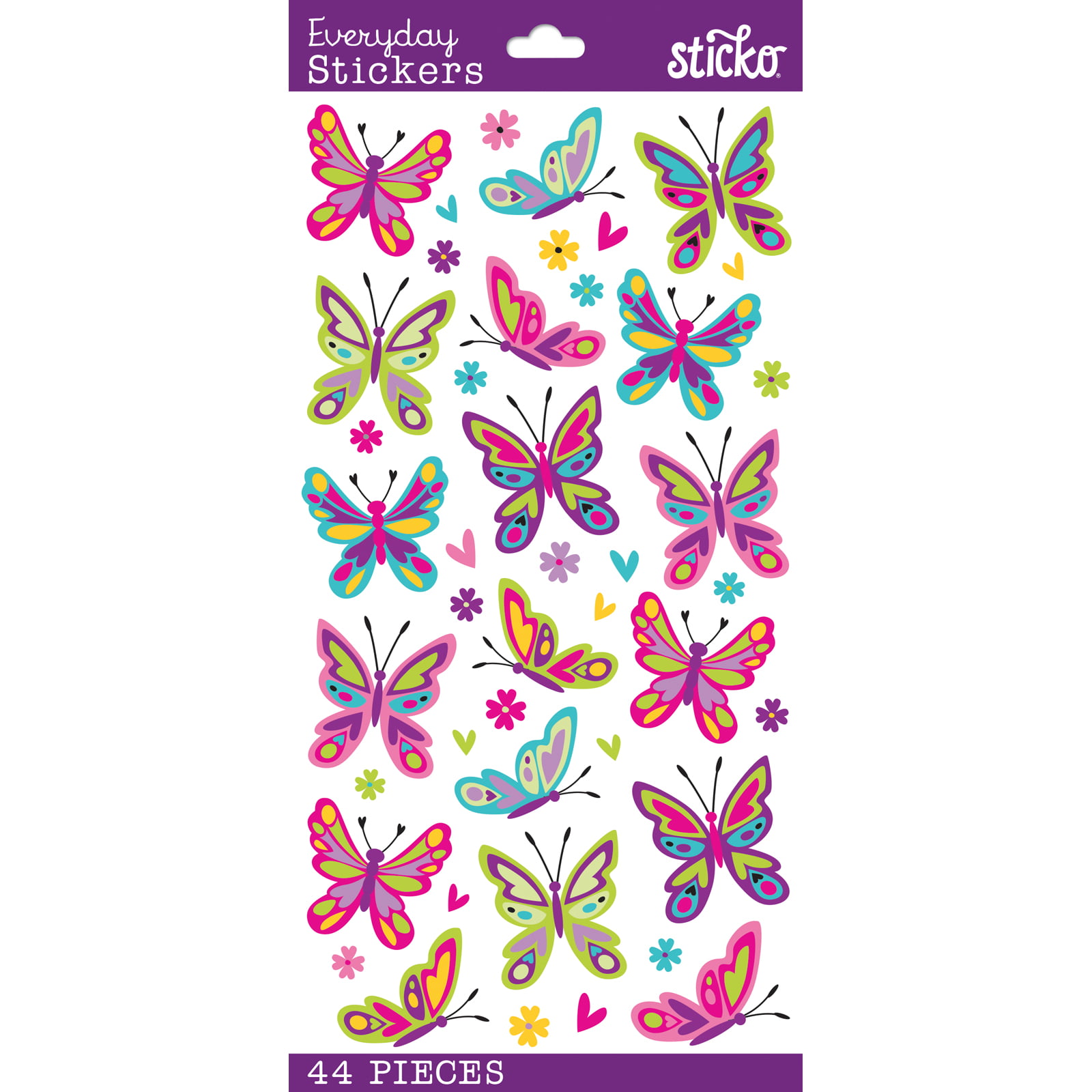 Sticko Butterfly Friends Epoxy Stickers Papercraft Planner Spring DIY Crafts 