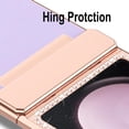thumbnail image 3 of Dteck for Samsung Galaxy Z Flip 5 Case with Hinge Protection, Bling Diamond Luxury Plating PU Leather Protective Cover for Samsung Galaxy Z Flip 5, Purple, 3 of 7