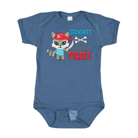 

Inktastic Grandma s Little Pirate Cute Raccoon with Sword Gift Baby Boy or Baby Girl Bodysuit
