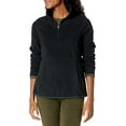 thumbnail image 1 of Amazon Essentials Womens Quarter-Zip Polar Fleece Jacket Outerwear, -Black, Large, 1 of 2