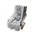 thumbnail image 3 of Saying Soft Flannel Fleece Throw Blanket, Classic Monochrome Cursive Style Written Learn to Create Your Dream Text Graphic, Cozy Plush for Indoor and Outdoor Use, 50" x 70", Black White, by Ambesonne, 3 of 5