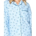 thumbnail image 5 of Casual Nights Women's Flannel Long Sleeve Button Down Pajama Set, 5 of 5