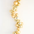 thumbnail image 3 of RAZ Imports 4' Gold Large Ball Ornament Shatterproof Christmas Garland, 3 of 6