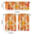 thumbnail image 6 of Harvest Season Kitchen Curtains Set with Valance Pumpkin Sunflower Pattern Autumn Aesthetic Panels, 6 of 6