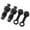 2 black, variant on Disc Brake Exhaust Bolts Motorcycle Brake Caliper Bleed Screw With Dust Caps