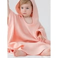 thumbnail image 3 of xiaxaixu Toddler Boy Girl Cloak Bathrobe Solid Color Bat Sleeve Hooded Towel Loose Breathable Robe, 3 of 6