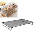 thumbnail image 4 of Bread Cooling Rack, Rust Resistant High Temperature Resistance Durable Cooling Rack Iron Collapsible  For House Black, 4 of 8