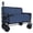 Dark Blue, variant on 3-in-1 Convertible Folding Wagon Cart with Bench Seat & Storage, 500lbs Heavy-Duty Utility Wagon, 180L Capacity All-Terrain Wheels for Camping Beach Sports Garden, Black