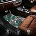 thumbnail image 6 of Pofeuu Tropical Leaves Print Car Foot Mat Set of 4 Pieces - All-Weather Full Set Floor Mats for Cars Trucks SUVs, 6 of 7