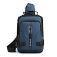 thumbnail image 1 of Xihbxyly Bolso Bandolera Multifuncional para Hombre, con Carga Usb, Antirrobo, Nailon Resistente Al Desgarro, Accesorio Informal, Tendencia Urbana, Ligero, 24 X 17 X 9 Cm., 1 of 2