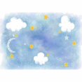 thumbnail image 2 of GreenDecor 7x5ft watercolor blue sky with white cloud backdrop for baby photography, 2 of 4