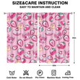 thumbnail image 2 of Nursery Curtains Boys Girls Kids Red Strawberry Fruits Print Pattern Window Drapes for Living Bedroom Playroom Room Decor Rod Pocket 52x84 Inch 2 Panels, 2 of 2