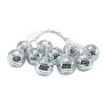 thumbnail image 1 of Cadena de luces LED para decoración de temporada y festividades, bola de espejo, lámpara de reflexión para escenario, para bodas, Año Nuevo, Navidad, DJ, discoteca, decoración para fiestas en el hog, 1 of 5