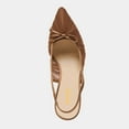 thumbnail image 2 of XYD Women Bowknot Pointed Toe Mesh Pumps Slingback Mid Thin Heels Elegant Party Dressy Bridal Sandal Shoes Size 5 Brown, 2 of 4