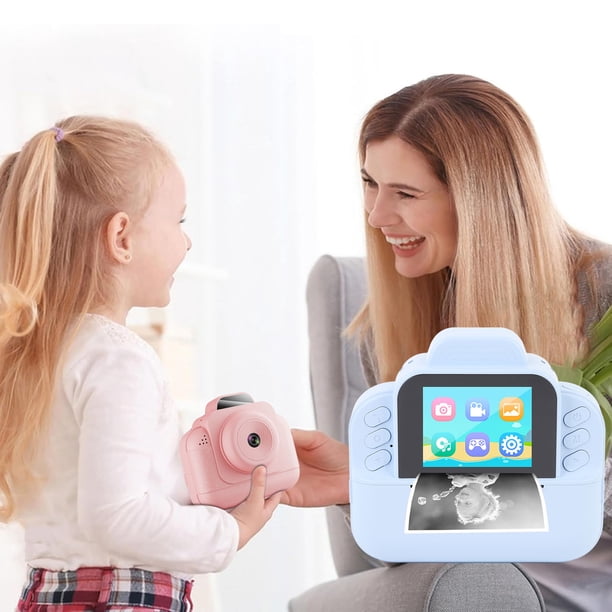 Instantánea de Cámara para Niños, Pantalla de 2.4 Pulgadas 48MP 1080P 6x Zoom Digital, Cámala Instantánea Digital Para Niños Con Papel Icreso, Regalos para Nielos