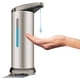 thumbnail image 1 of Dispensador automático de jabón de acero inoxidable, dispensador de desinfectante sin contacto con sensor infrarrojo, interruptor ajustable y base impermeable (plateado), 1 of 5