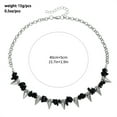 thumbnail image 5 of Edgy Spliced Alloy Chokers Necklace Adjustable Gothic Punk Inspired Jewelry Design, 5 of 12
