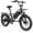 Black, variant on A03 Electric Bike for Adults with 1200W Peak Motor,28MPH Top Speed 70Miles Max Range,7 Speed Gear,48V 13 Removable Battery,Folding Ebike with 20'' x3''Fat Tire，Full Suspension UL Certificated Bicycle
