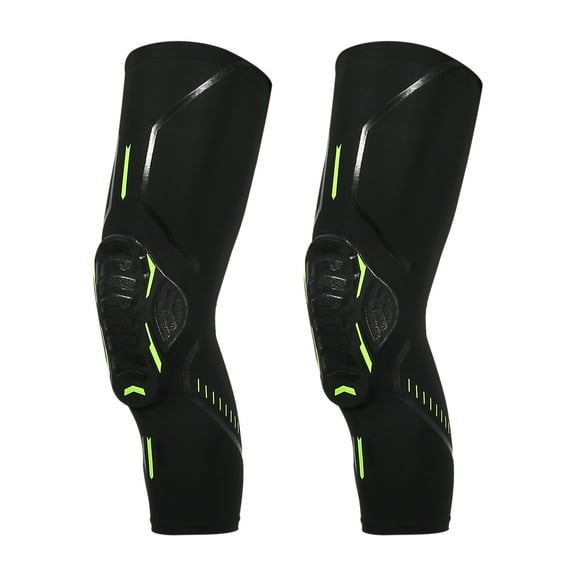 Vocoste 2 Pcs Compression Knee Braces EVA Padded Leg Sleeves Nylon Black Size S