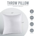 thumbnail image 4 of Juego de cojines Utopia Bedding, 61 x 61 cm, color blanco, paquete de 2, 4 of 7