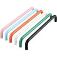 thumbnail image 5 of Tirador pequeño de color sencillo para armario, cajón, estantería, habitación infantil, naranja, rosa, azul, verde y blanco, 5 of 5